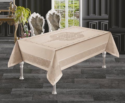 Скатерть прямоугольная TM Masali, Evin CAPPUCINO, 160х260 см