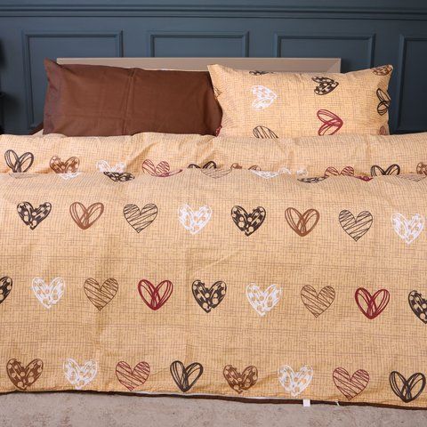 Комплект постельного белья Ranforce&nbsp;Elite 17-0705 "Toffee Hearts", манеж