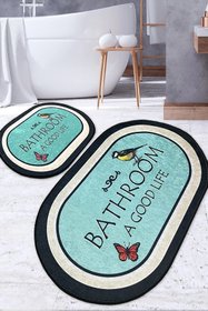 Набір килимків для ванної кімнати MOLLA, 60х100 см та 50х60 см