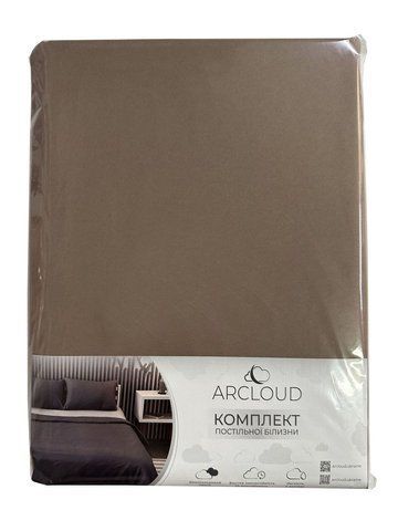 Комплект постільної білизни Мікрофібра Taupe Grey, полуторний lel2141_taupe_grey