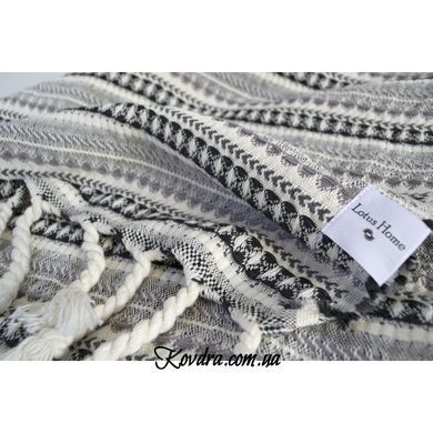 Плед "Lotus Home - Gosford natural grey", 130х170 см