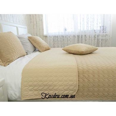 Декоративне покривало VeLour Beige, 180х220 см