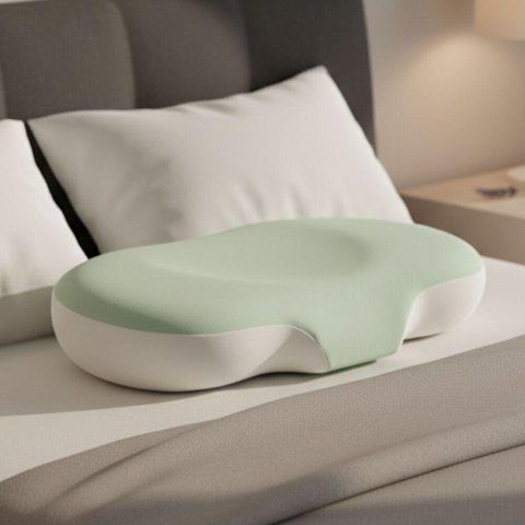 Подушка ортопедична CloudTherapy 65х40х10 см IDEIA анатомічна з ефектом пам'яті для сну на боці, спині, м'ятна id8-35858*001