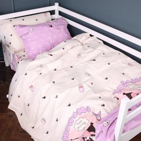 Комплект постельного белья Mirson Бязь 17-0822 Kuromi, манеж