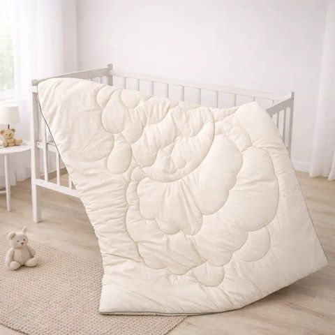 Ковдра вовняна MIRSON №0521 Sleepy Friends "Боббі" Wool (бязь) літо, 110х140 см