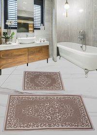 Набір килимків для ванної кімнати - Sultana Brown, 50х60см + 60х100см cb11007209