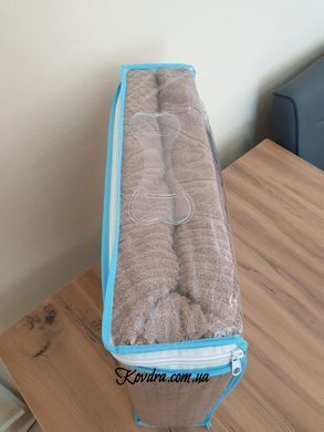 Махрове простирадлобавовна 200х220 (TM Zeron) 460г/м2 BAWER DESEN Gri, Туреччина