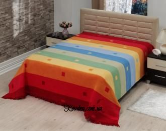 Плед Le Vele Royal Stripes Rainbow orange 160х220