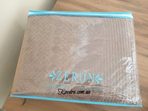 Махрове простирадлобавовна 200х220 (TM Zeron) 460г/м2 BAWER DESEN Gri, Туреччина