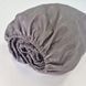 Простыня на резинке Meriset microfiber Серая страйп, 90х200+25 см 560867