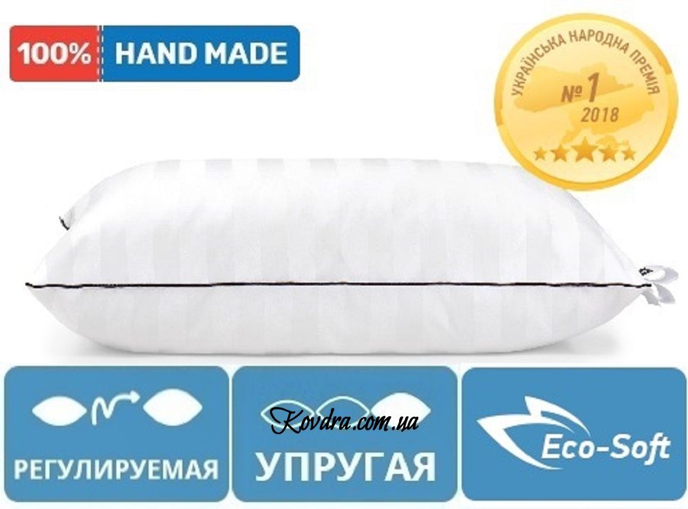 Подушка антиаллергенная Royal Eco-Soft Hand Made 500 высокая, 40х60 см
