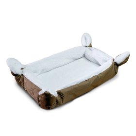 Лежак для кошек собак темно-бежевый, 50×70 см