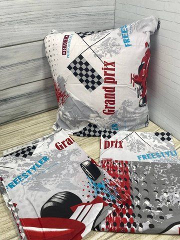 Комплект постільної білизни бязь "Grand prix"+подушка 70х70 см, підлітковий