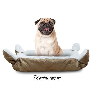 Лежак для кішок собак темно-бежевий, 70×90 см