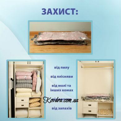 Вакуумный пакет для хранения вещей LoveYouHome, 80х100 см