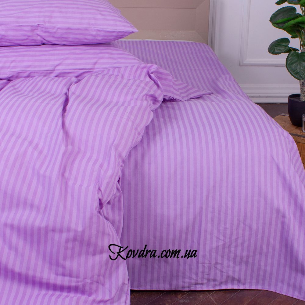 Простирадло на резинці Ranforce Elite 17-0618 Stripe Purple 150х190 см