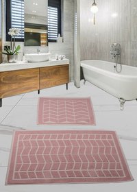 Набір килимків для ванної кімнати - Wave Pink, 50х60см + 60х100см cb11007211