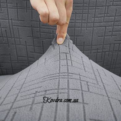 Чохол на диван 4-місний New Corn Fleece сірий Love You, 1 шт