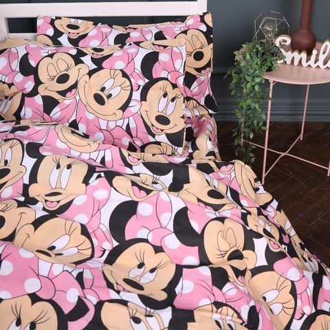 Простирадло MirSon Бязь Kids Time 17-0862 Minnie Style, 110х160 см
