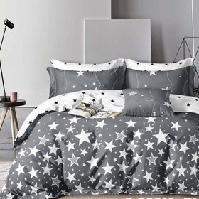 Комплект постельного белья "Праздничная звёздочка", двойной двоспальный на резинке