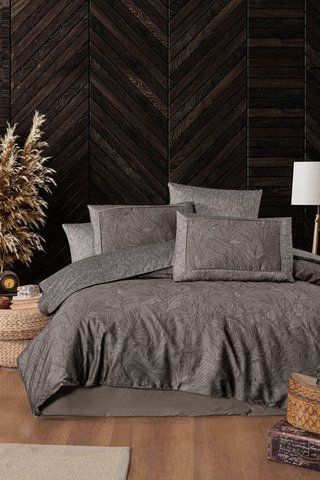 Комплект постельного белья Stefan Iron Premium сатин, евро