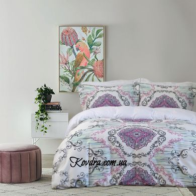 Комплект постельного белья Saten Digital - Violet двуспальный евро