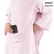 Плед с рукавами и карманом, розовый, 90х105 см