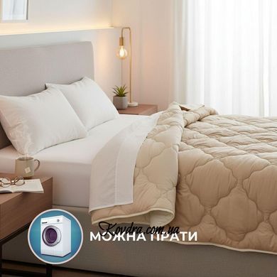 Ковдра вовняна Woolly 155х210 см IDEIA 400 г/м2 зимова, тепла, натуральна, овеча вовна id8-36030