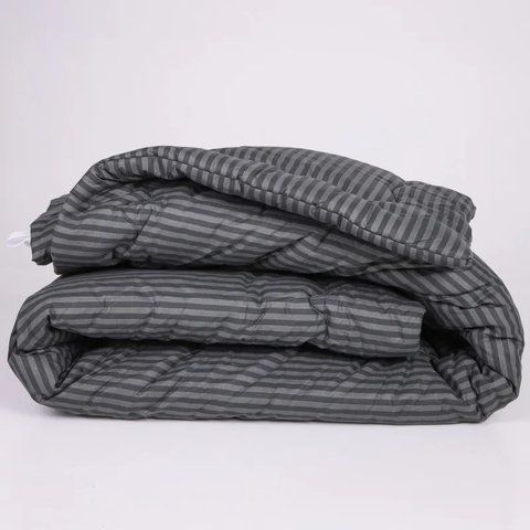 Ковдра антиалергенна Літо MirSon №142 Сolor Fun Line 17-0611 Stripe Black EcoSilk, 110х140 см mn2200010849806