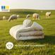 Ковдра вовняна Woolly 155х210 см IDEIA 400 г/м2 зимова, тепла, натуральна, овеча вовна id8-36030