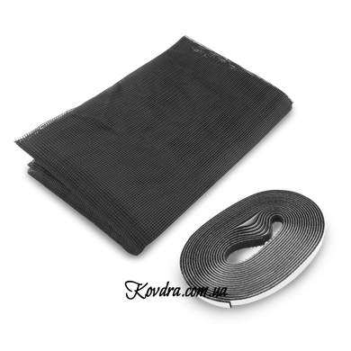 Москітна сітка для вікон чорна 900x1500 мм, WN-1500 BLACK