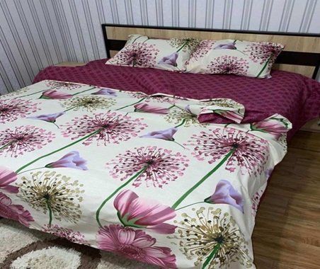 Комплект постельного белья бязь "Цветы new"полуторный полуторный