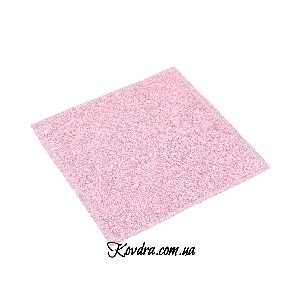 Полотенце махровое розовое, 30х30 см 30х30