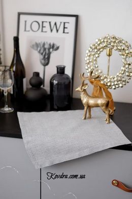 Серветка святкова з люрексом 40х40 Перлина Silver ТМ Прованс
