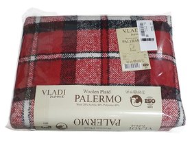 Плед Vladi 04/CROCUS белый-красн-чорн, 140х200см