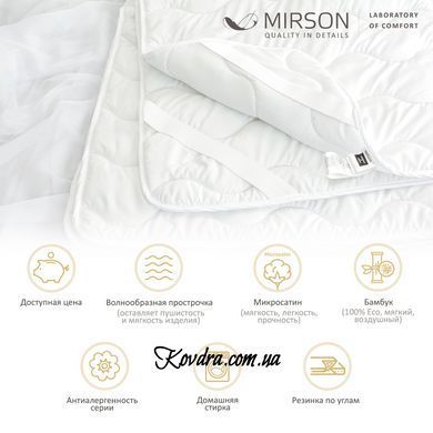 Наматрацник №1721 Eco Light White (Bamboo) (звичайний на резинці по кутах) 1721/60120