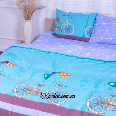Летний постельный комплект бязь №2802 Сolor Fun Line Alta "Ecosilk" (одеяло, простынь, подушка, наволочки), детский
