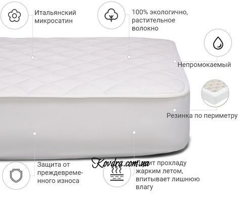 Наматрацник Стандарт Cotton 264 (непромокає з резинкою по периметру) 264/70130 70х130 см