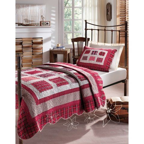 Покрывало с наволочкой "Karaca Home - Cheery Patchwork", 180х260 см