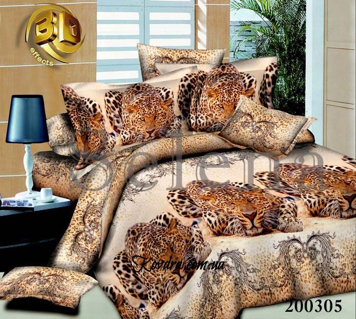 Комплект постельного белья "Леопард 2" двуспальный
