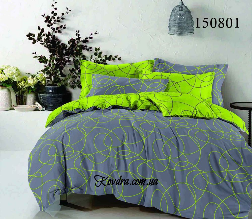 Комплект постельного белья бязь "Линии весны" с тканью-компаньоном, двуспальный двойной