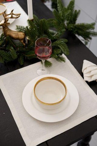 Серветка святкова з люрексом 40х40 Перлина White ТМ Прованс