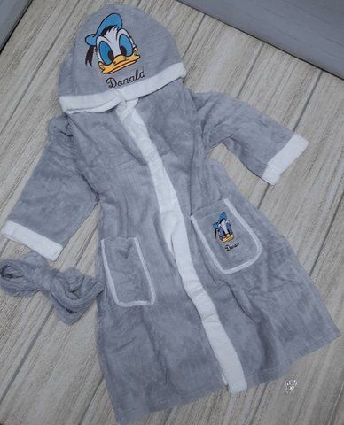 Халат "Donald", серый 8-12 лет