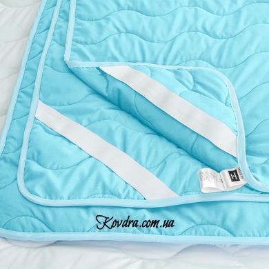 Наматрасник №1713 Eco Light Blue (EcoSilk) (обычный на резинке по углам)