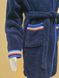 Халат детский махровый Welsoft синий, 5-6 лет