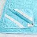 Наматрасник №1713 Eco Light Blue (EcoSilk) (обычный на резинке по углам)