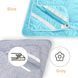 Наматрасник №1713 Eco Light Blue (EcoSilk) (обычный на резинке по углам)