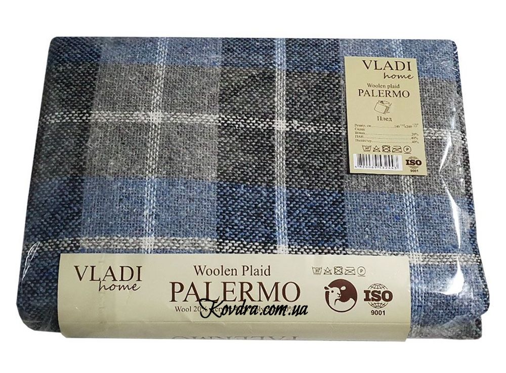 Плед Vladi Palermo 09/DAISY білий-дим-св.антр.-сір.бл, 140х200см
