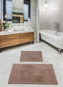 Набір килимків для ванної - Gross Beige, 50х60см + 60х100см cb11007260