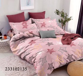 Комплект постельного белья "Звезды Pink" без ткани-компаньона, семейный